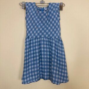 Copper Key Dress Girls 5 Blue Gingham Summer